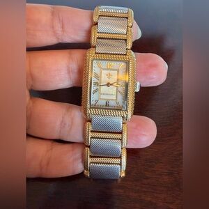 Judith Ripka Stainless Steel Watch with Gold Accents